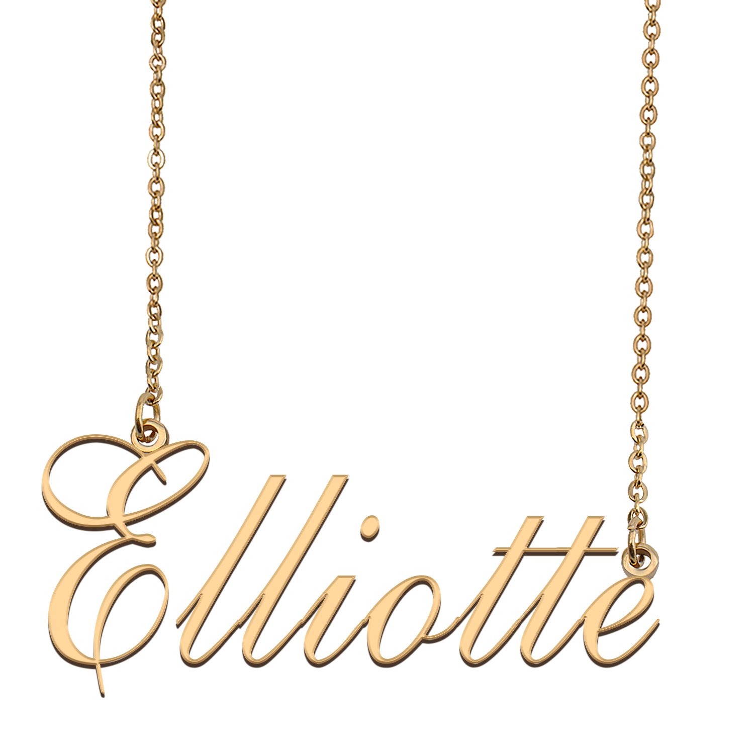 Customized Name Necklace 18K Gold Plated Jewelry Gift for Girlfriend for Her Kauionalani