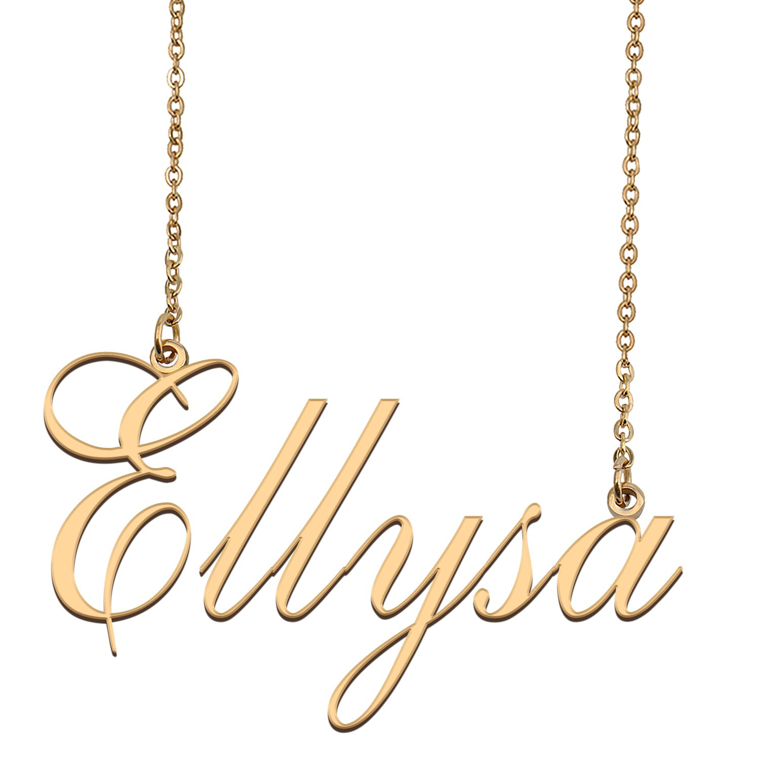 Customized Name Necklace 18K Gold Plated Jewelry Gift for Girlfriend for Her Kaya