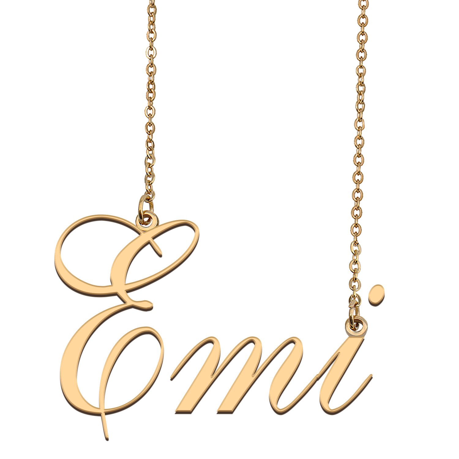 Customized Name Necklace 18K Gold Plated Jewelry Gift for Girlfriend for Her Kays