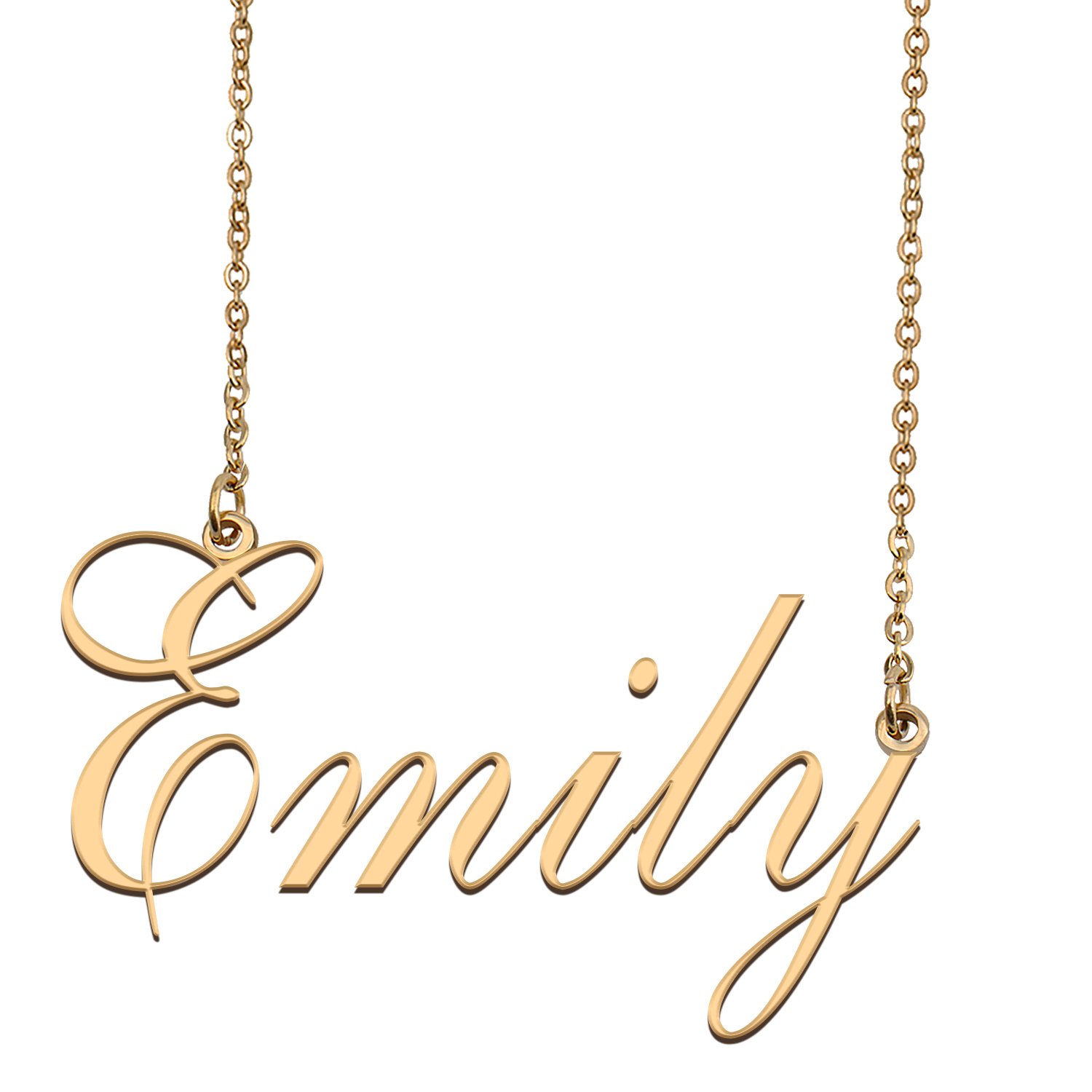 Customized Name Necklace 18K Gold Plated Jewelry Gift for Girlfriend for Her Kaz