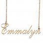 Customized Name Necklace 18K Gold Plated Jewelry Gift for Girlfriend for Her Keaneya