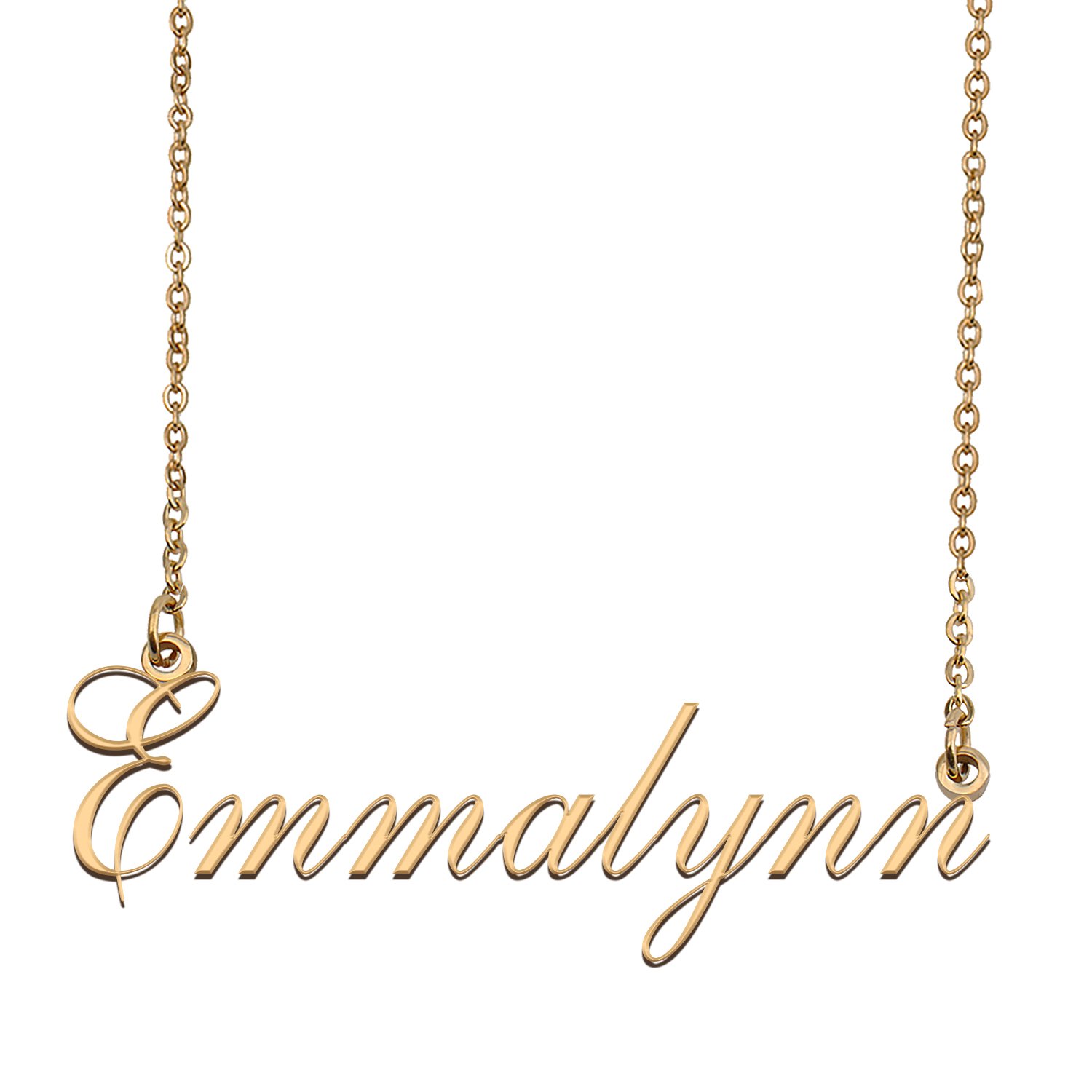 Customized Name Necklace 18K Gold Plated Jewelry Gift for Girlfriend for Her Keanndria