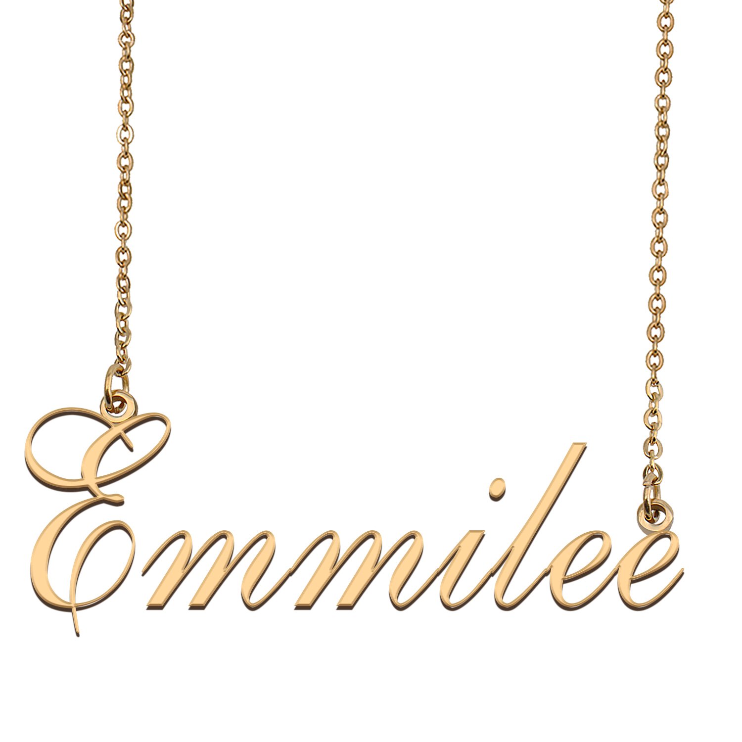 Customized Name Necklace 18K Gold Plated Jewelry Gift for Girlfriend for Her Kedals