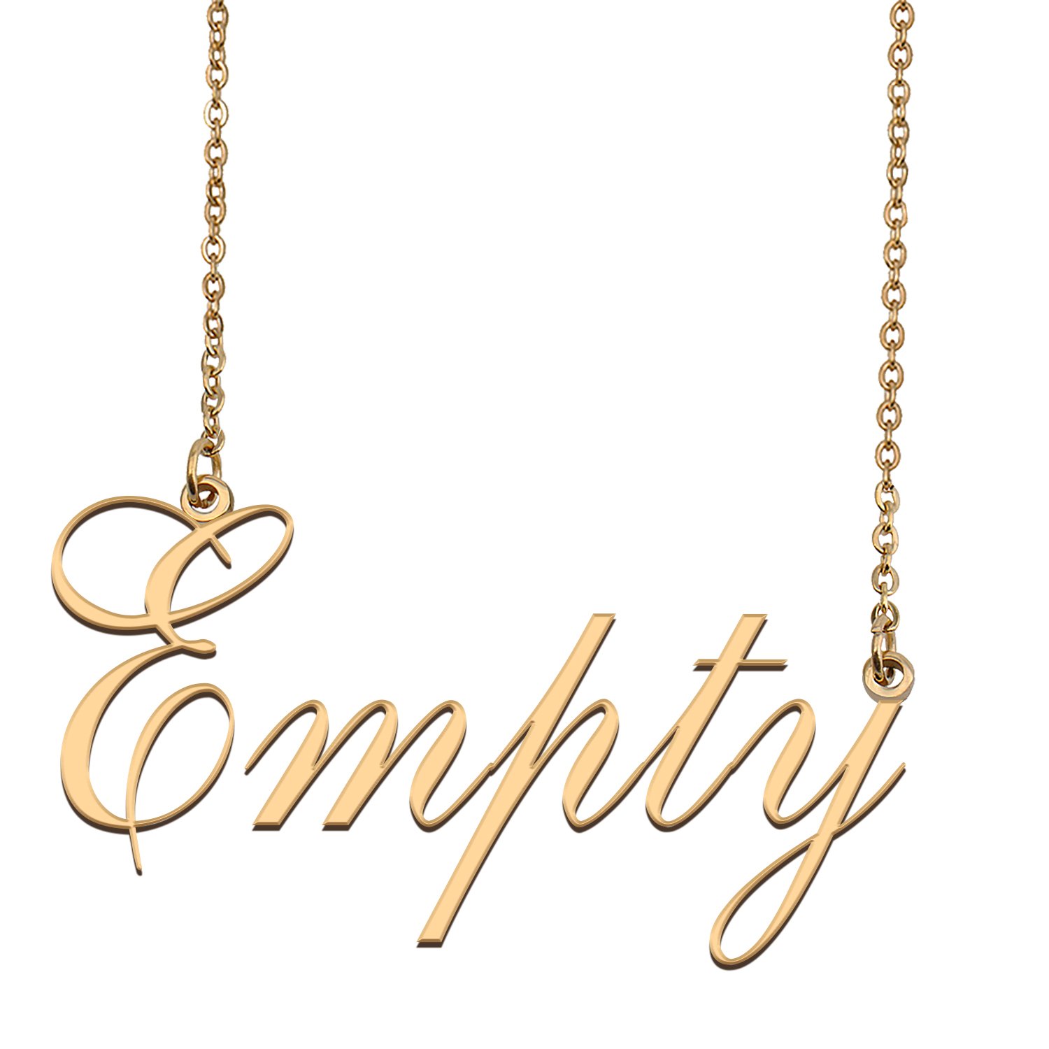Customized Name Necklace 18K Gold Plated Jewelry Gift for Girlfriend for Her Kediejah