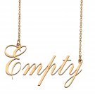 Customized Name Necklace 18K Gold Plated Jewelry Gift for Girlfriend for Her Kediejah