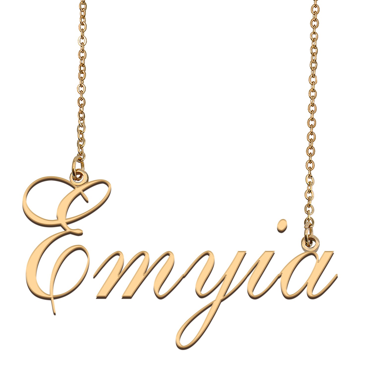 Customized Name Necklace 18K Gold Plated Jewelry Gift for Girlfriend for Her Keeb