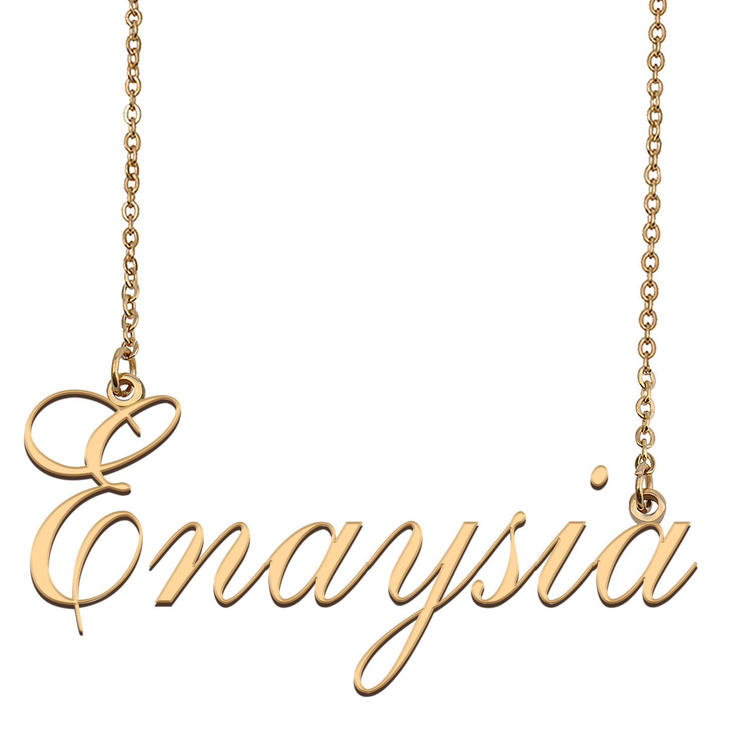 Customized Name Necklace 18K Gold Plated Jewelry Gift for Girlfriend for Her Keegan