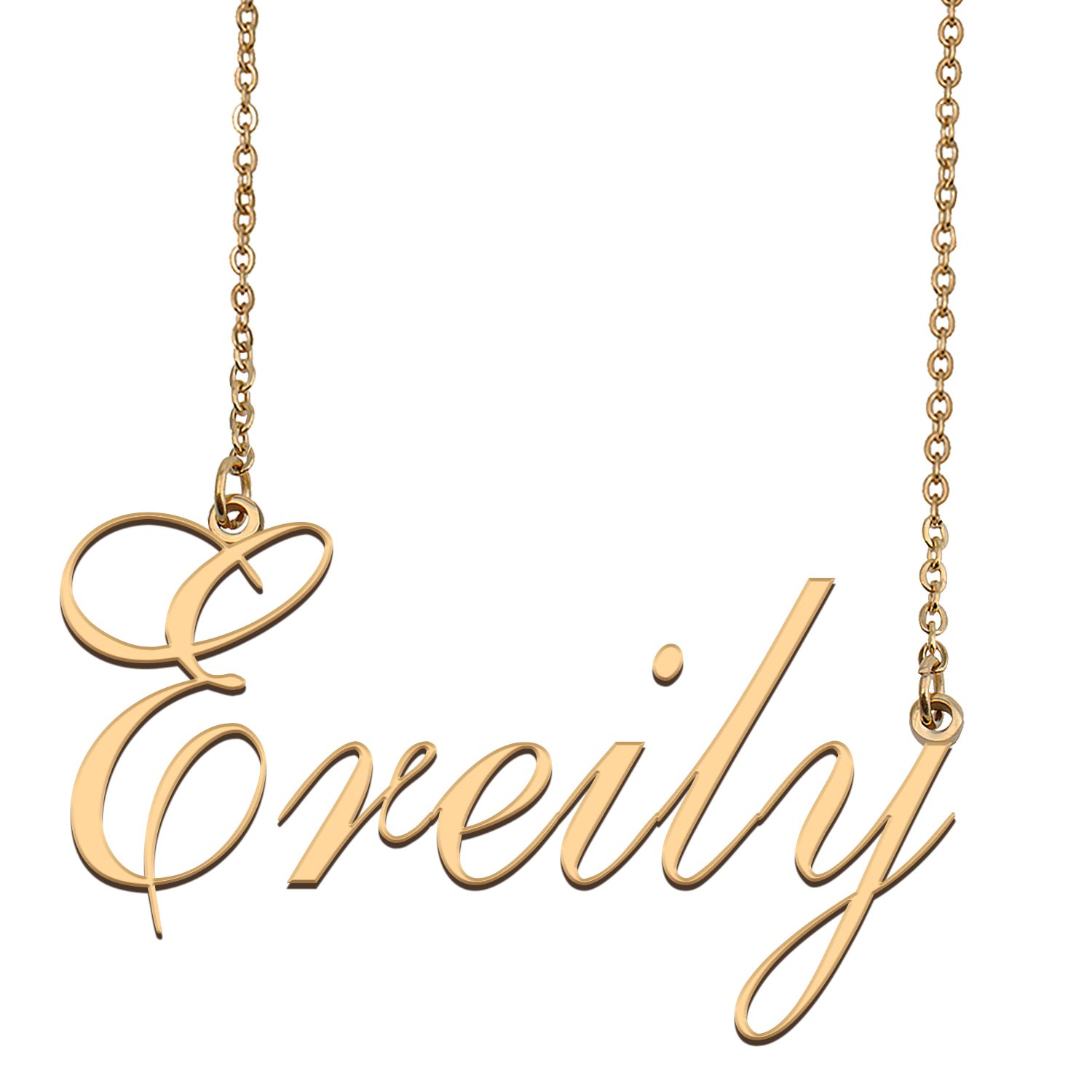 Customized Name Necklace 18K Gold Plated Jewelry Gift for Girlfriend for Her Keilen