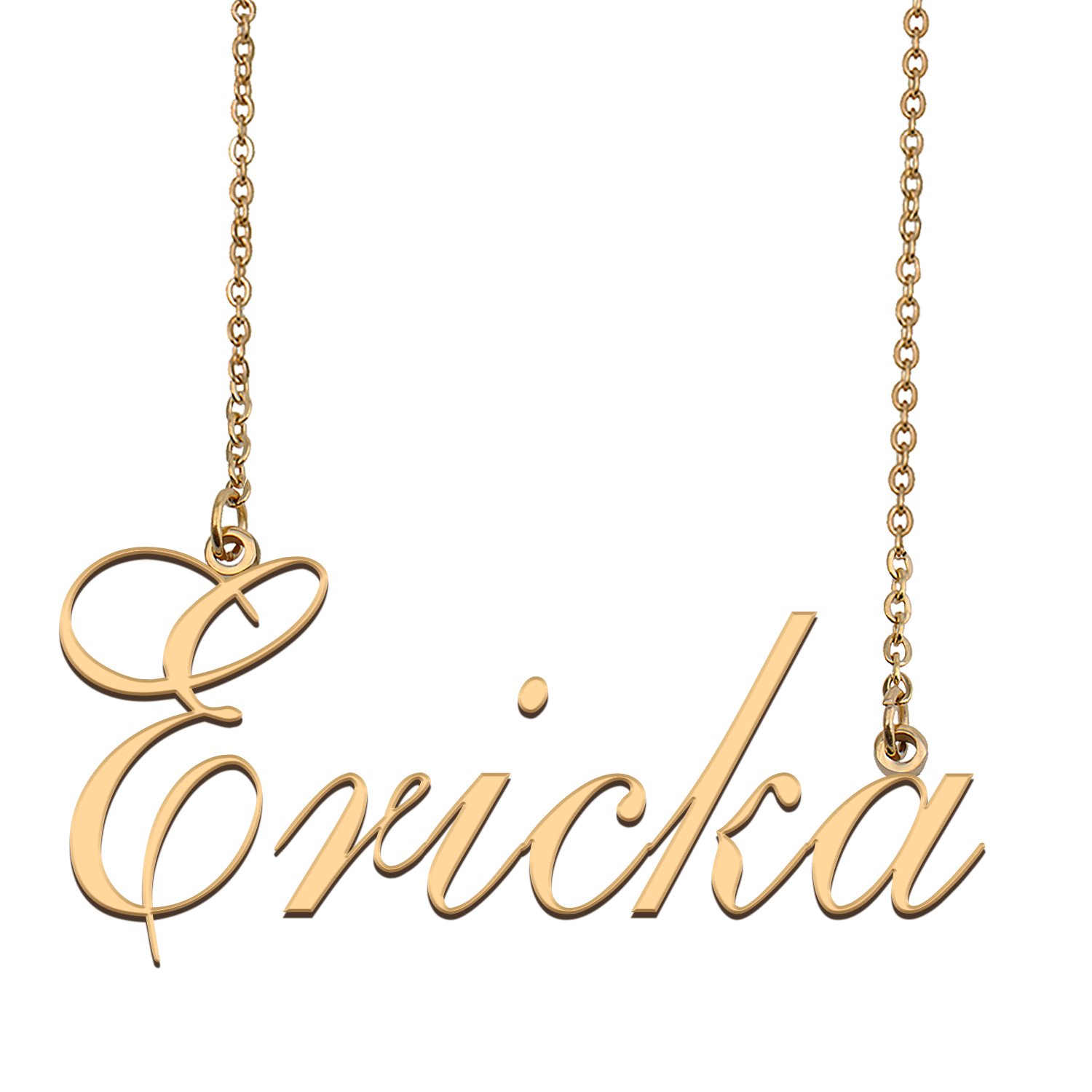 Customized Name Necklace 18K Gold Plated Jewelry Gift for Girlfriend for Her Keith