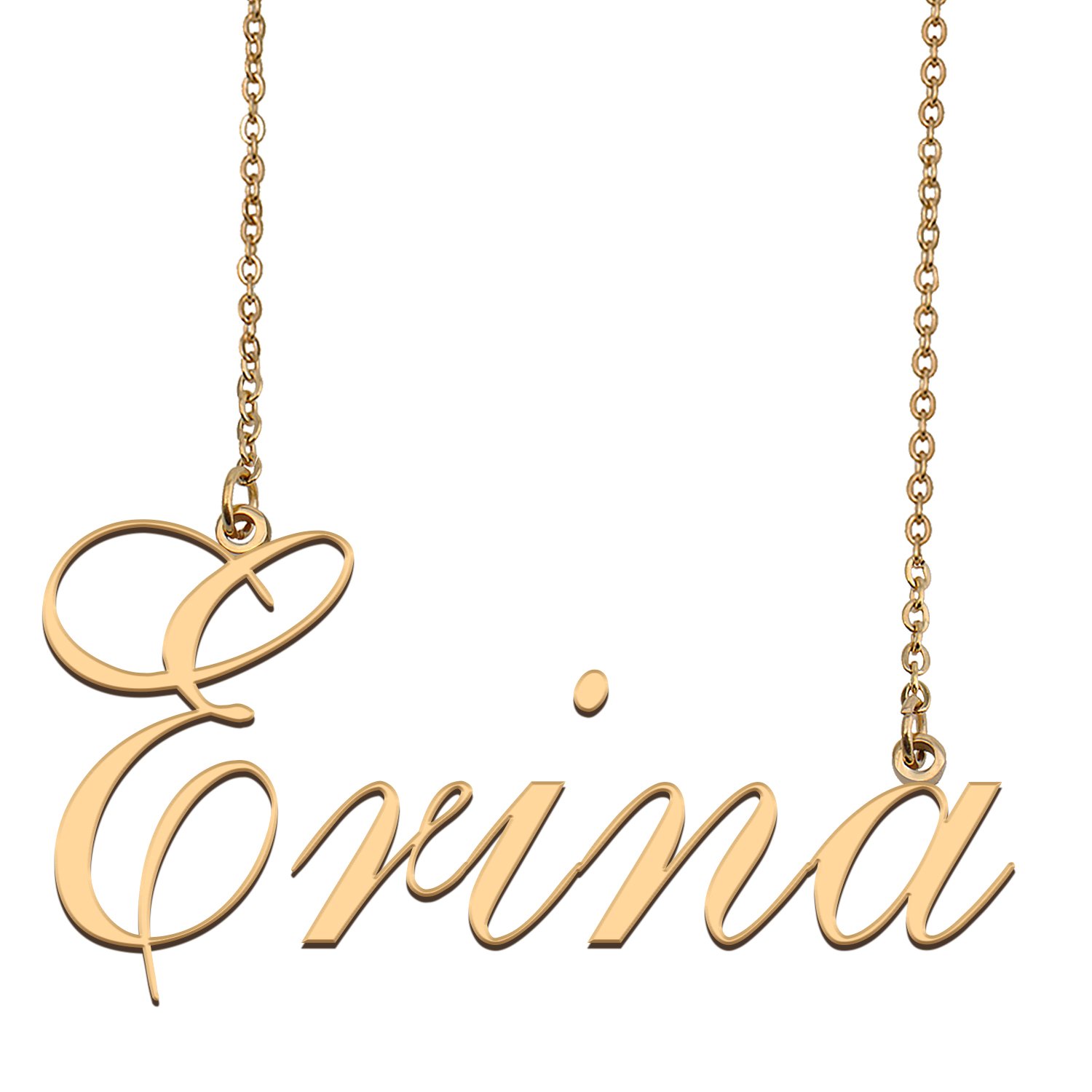 Customized Name Necklace 18K Gold Plated Jewelry Gift for Girlfriend for Her Kela