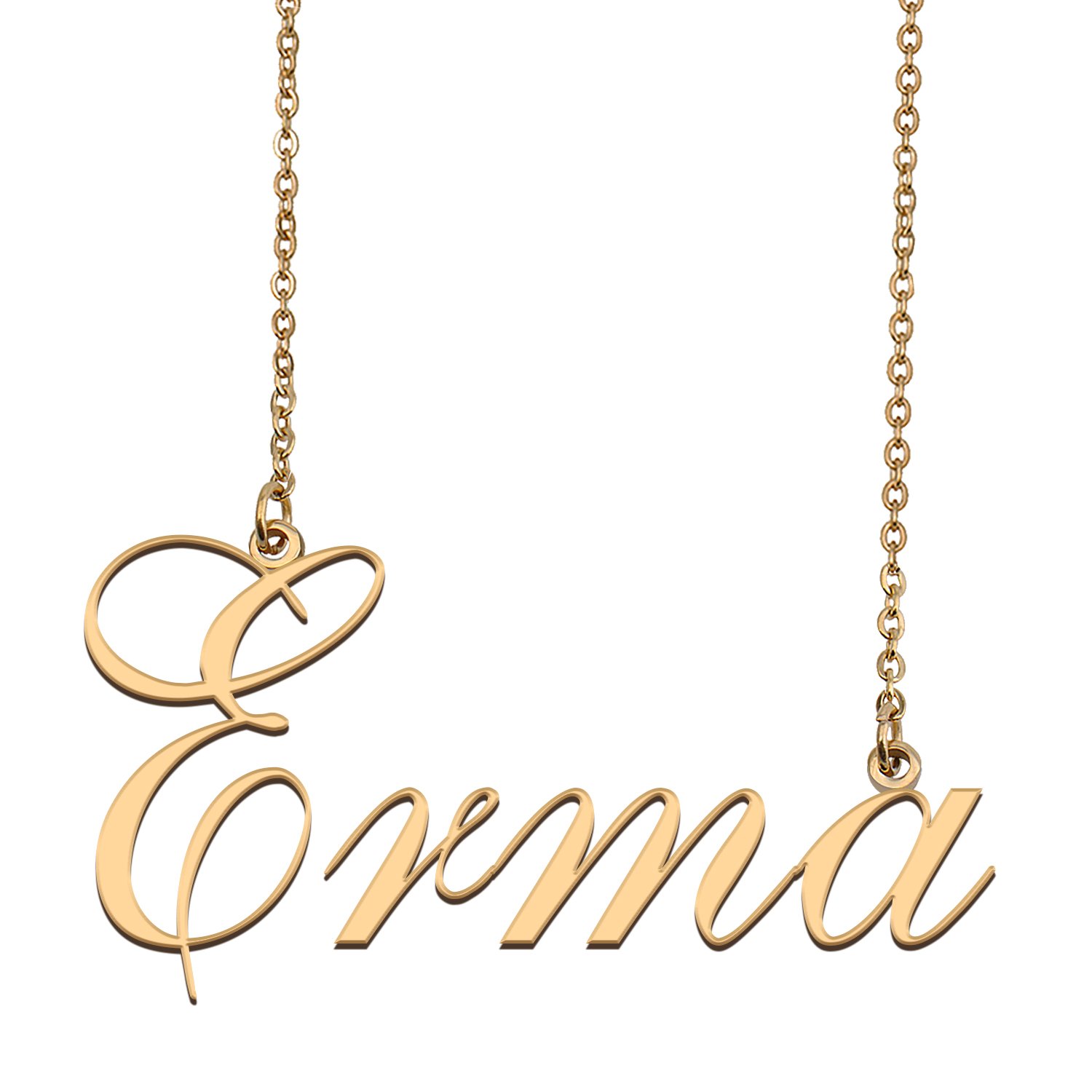 Customized Name Necklace 18K Gold Plated Jewelry Gift for Girlfriend for Her Kelis