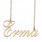 Customized Name Necklace 18K Gold Plated Jewelry Gift for Girlfriend for Her Kelis