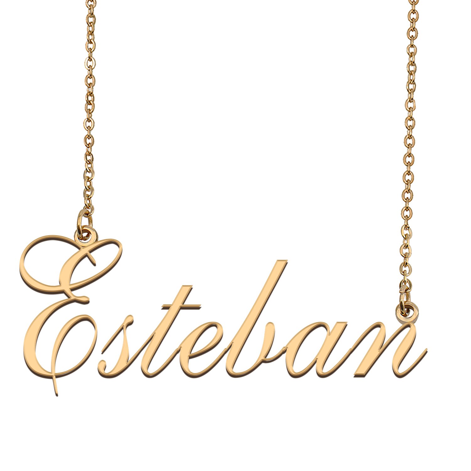 Customized Name Necklace 18K Gold Plated Jewelry Gift for Girlfriend for Her Kelvin