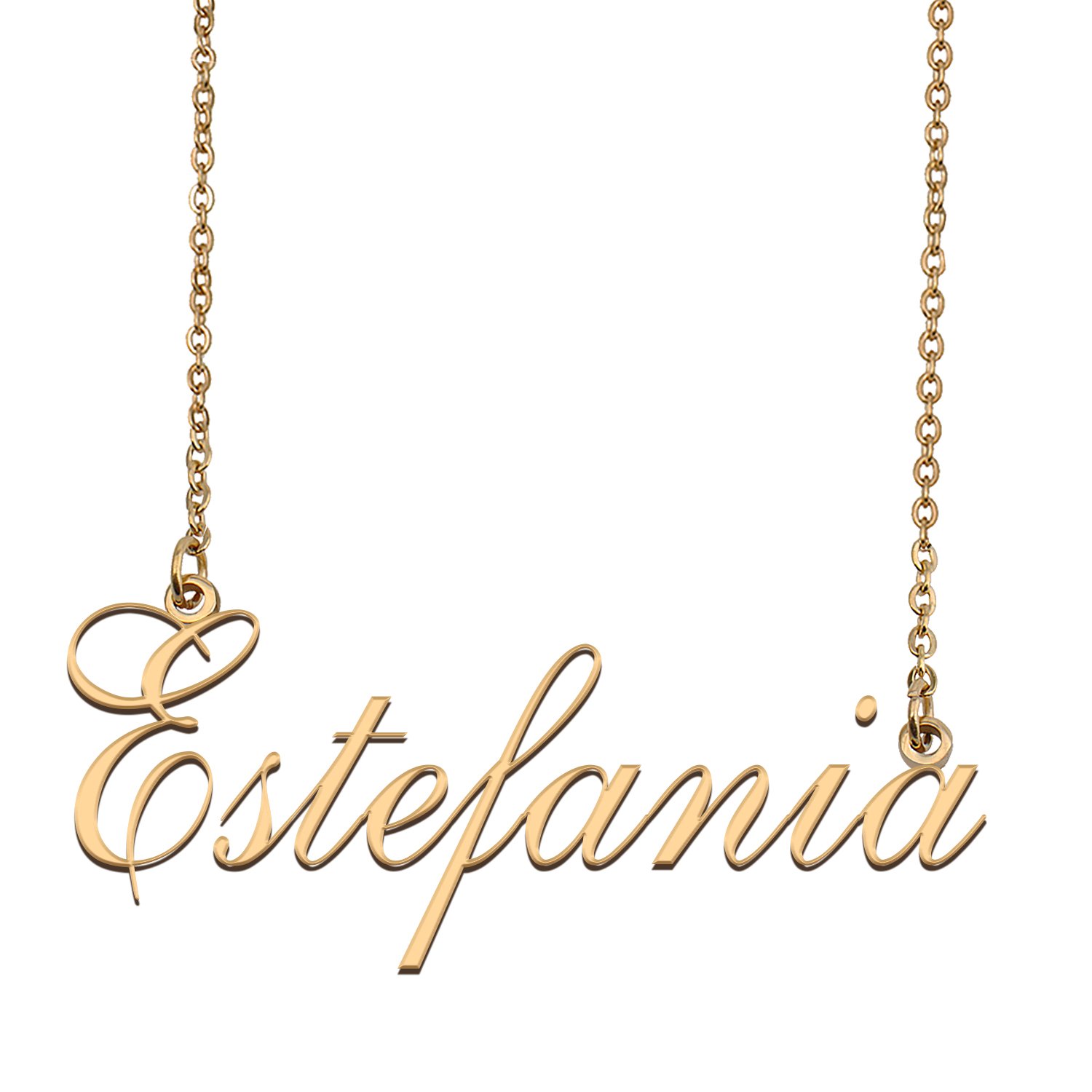 Customized Name Necklace 18K Gold Plated Jewelry Gift for Girlfriend for Her Kemani