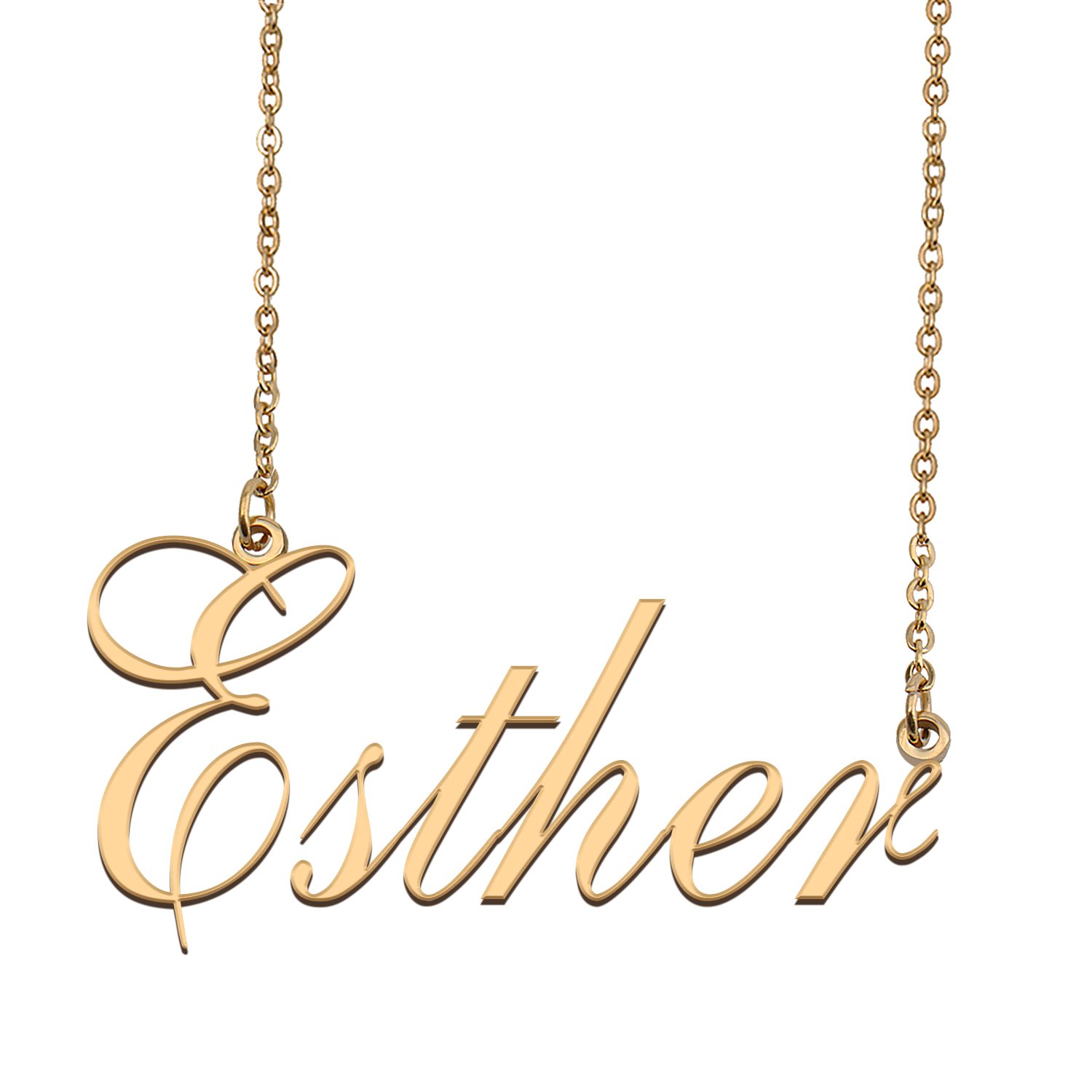 Customized Name Necklace 18K Gold Plated Jewelry Gift for Girlfriend for Her Kenadi
