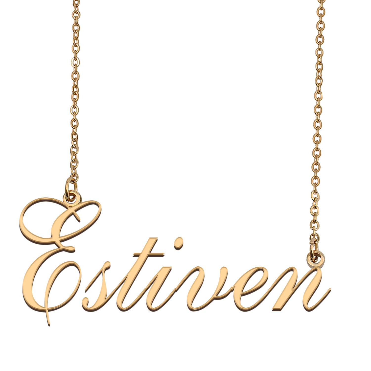 Customized Name Necklace 18K Gold Plated Jewelry Gift for Girlfriend for Her Kenan