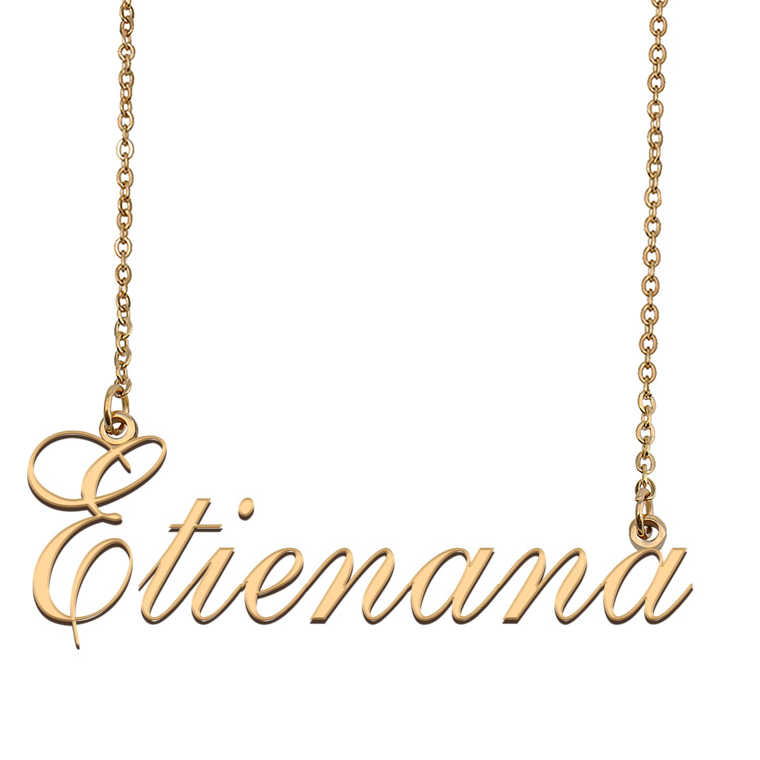 Customized Name Necklace 18K Gold Plated Jewelry Gift for Girlfriend for Her Kendrick