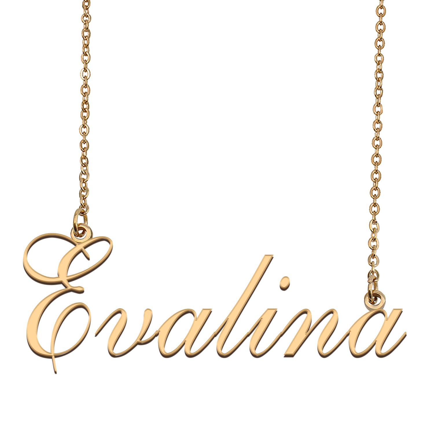 Customized Name Necklace 18K Gold Plated Jewelry Gift for Girlfriend for Her Kenle
