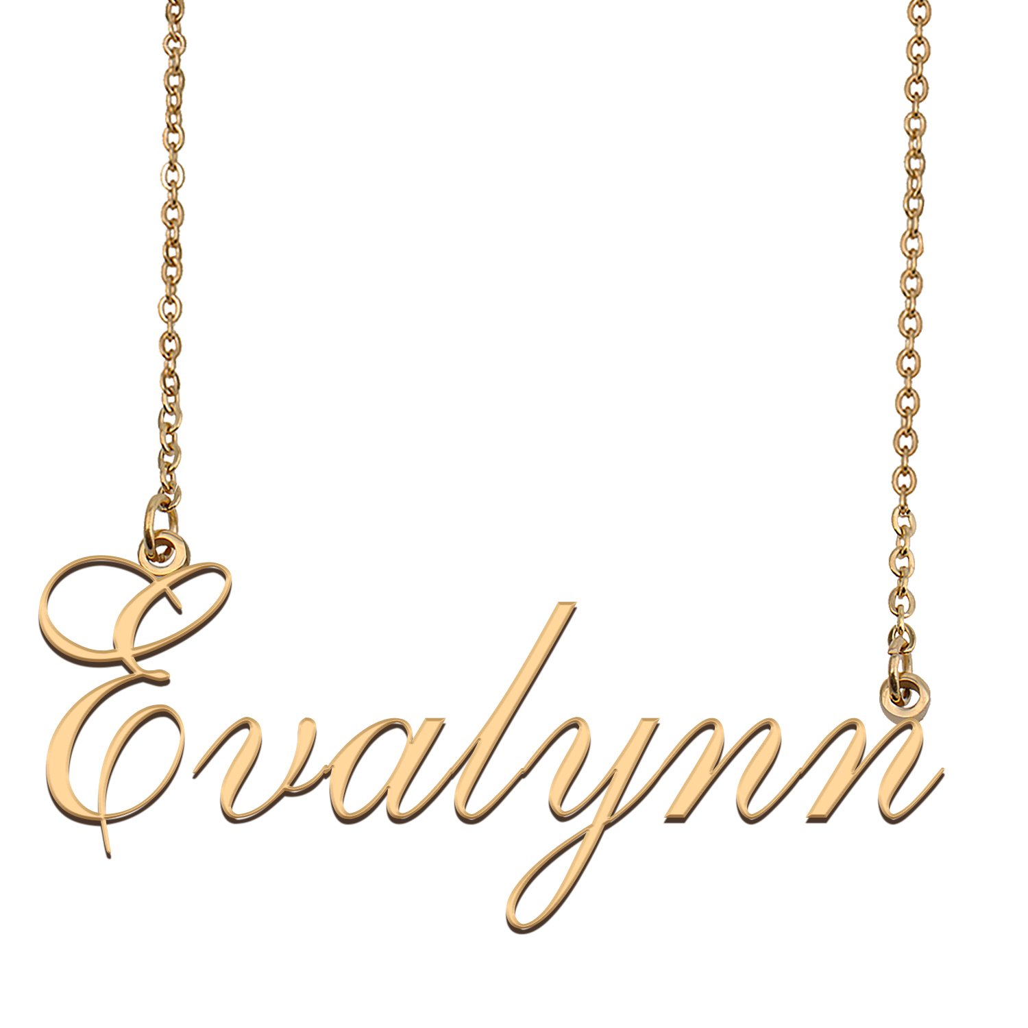 Customized Name Necklace 18K Gold Plated Jewelry Gift for Girlfriend for Her Kenmesha