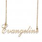Customized Name Necklace 18K Gold Plated Jewelry Gift for Girlfriend for Her Kennedy