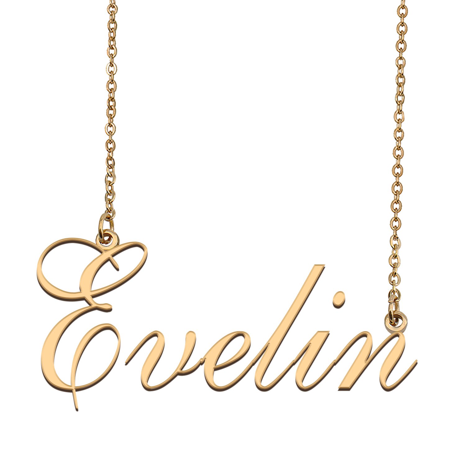 Customized Name Necklace 18K Gold Plated Jewelry Gift for Girlfriend for Her Kenneth