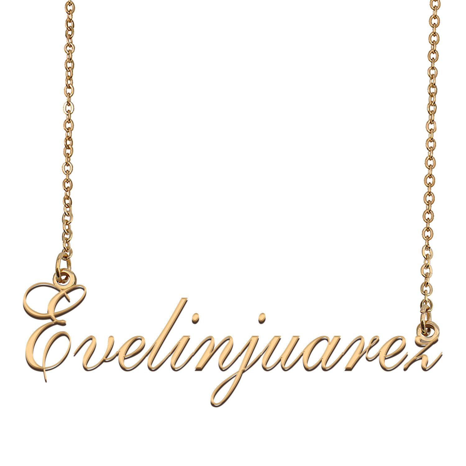 Customized Name Necklace 18K Gold Plated Jewelry Gift for Girlfriend for Her Kennidi