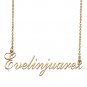Customized Name Necklace 18K Gold Plated Jewelry Gift for Girlfriend for Her Kennidi