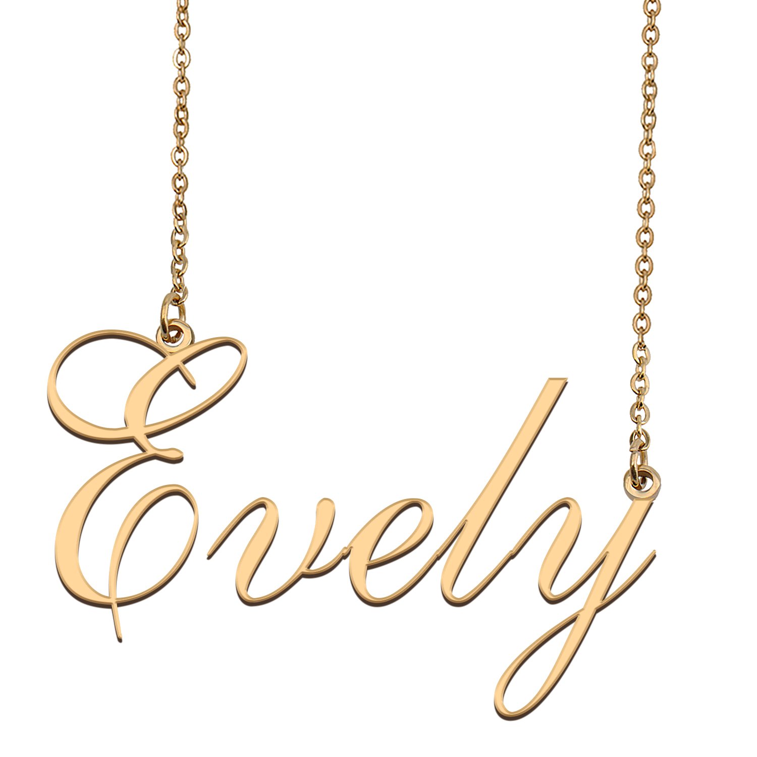 Customized Name Necklace 18K Gold Plated Jewelry Gift for Girlfriend for Her Kennie