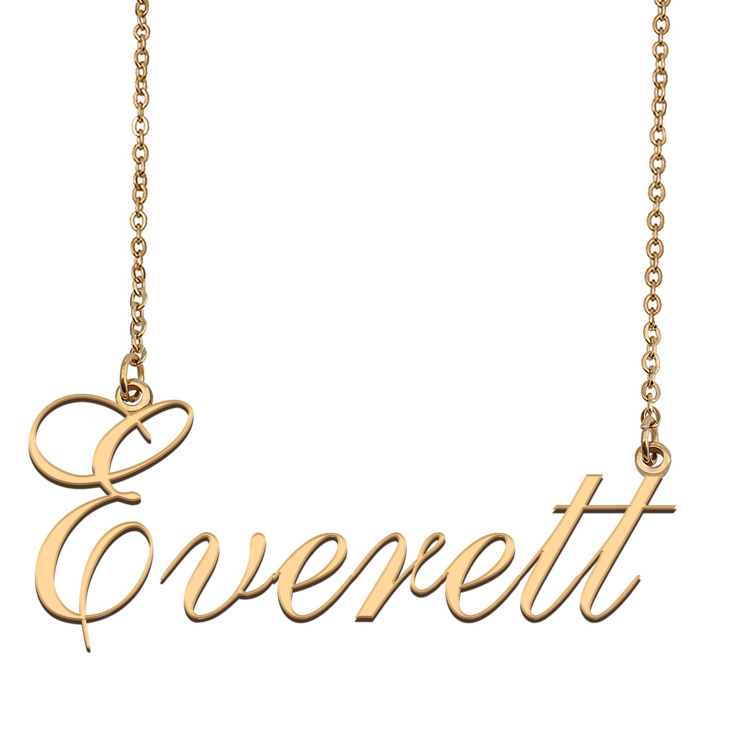 Customized Name Necklace 18K Gold Plated Jewelry Gift for Girlfriend for Her Keno