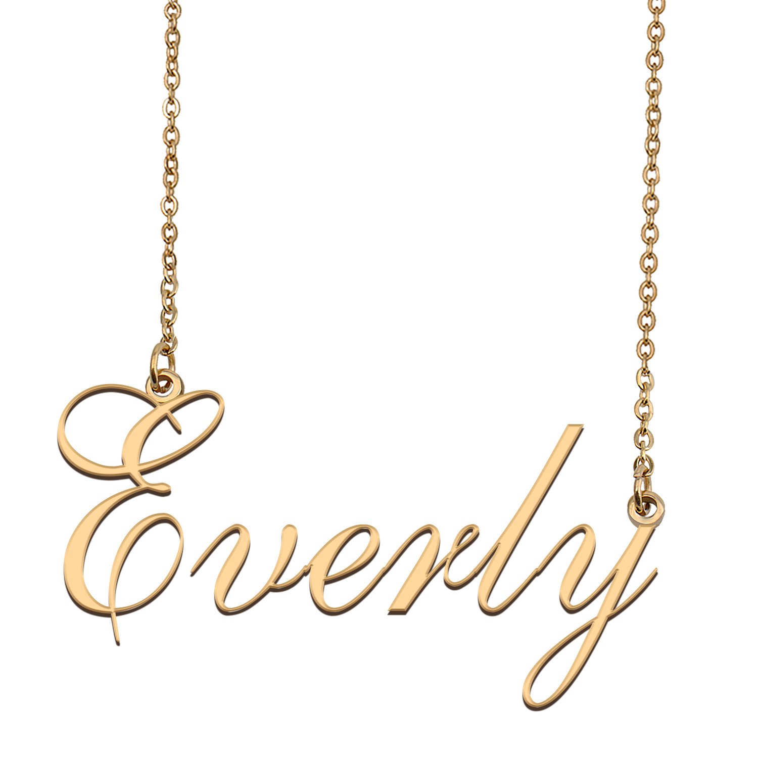 Customized Name Necklace 18K Gold Plated Jewelry Gift for Girlfriend for Her Kenthya