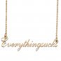 Customized Name Necklace 18K Gold Plated Jewelry Gift for Girlfriend for Her Kentrell