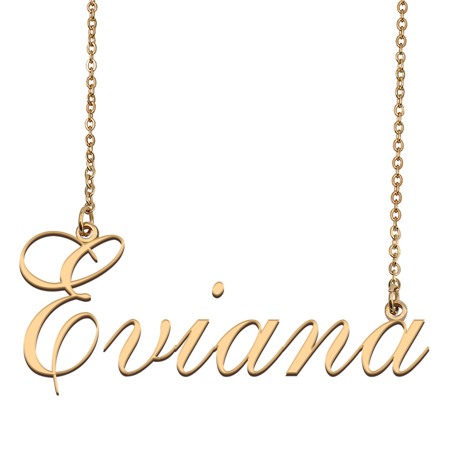 Customized Name Necklace 18K Gold Plated Jewelry Gift for Girlfriend for Her Kenyatta