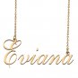 Customized Name Necklace 18K Gold Plated Jewelry Gift for Girlfriend for Her Kenyatta
