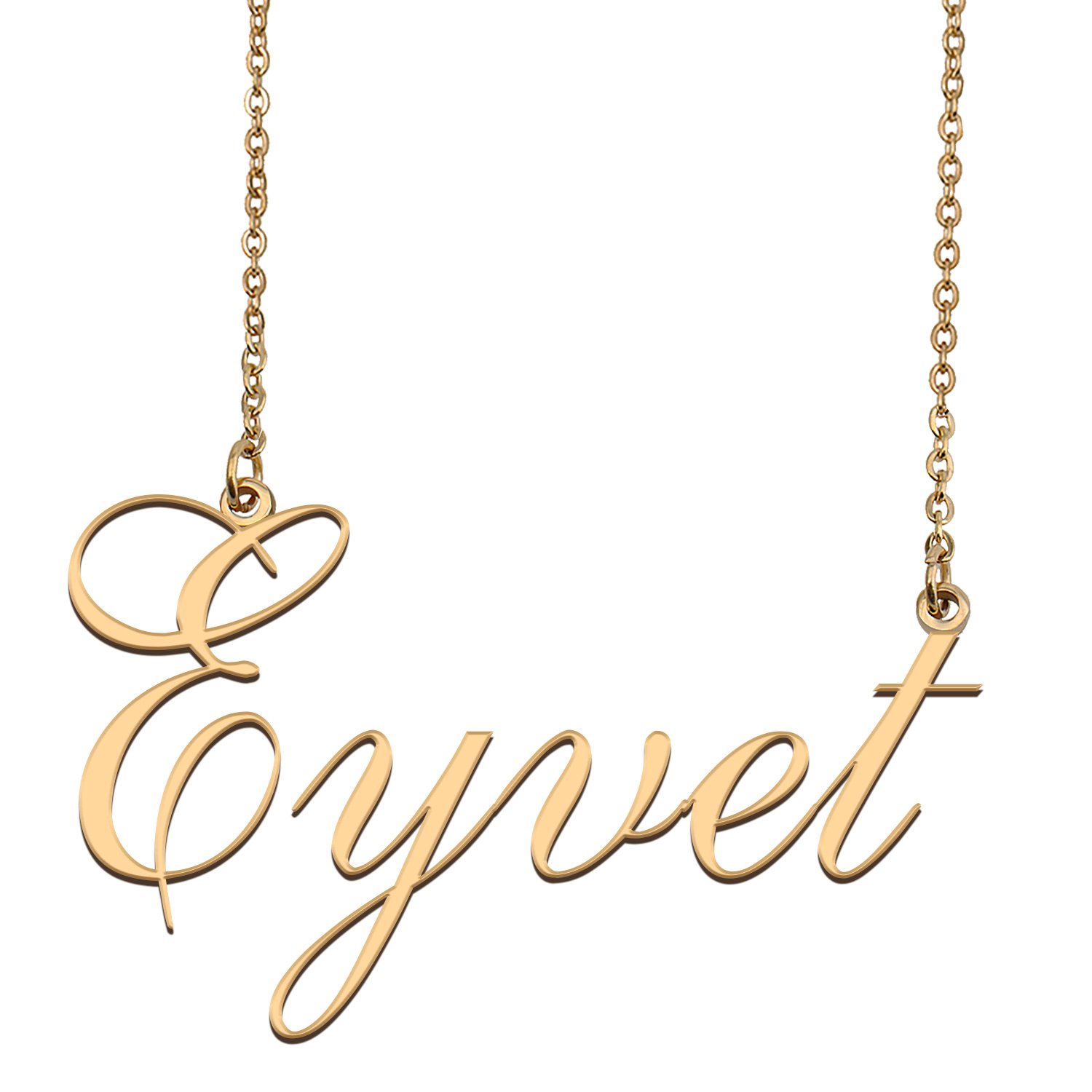 Customized Name Necklace 18K Gold Plated Jewelry Gift for Girlfriend for Her Keon