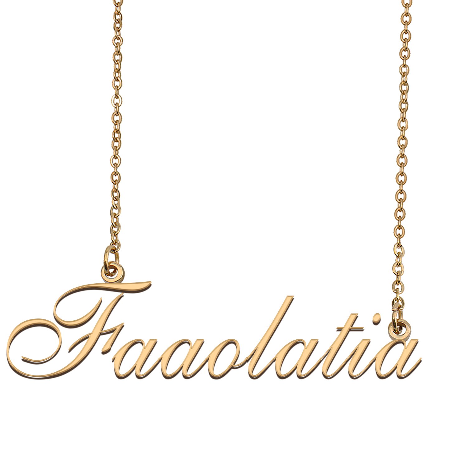 Customized Name Necklace 18K Gold Plated Jewelry Gift for Girlfriend for Her Keonta