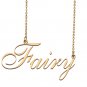 Customized Name Necklace 18K Gold Plated Jewelry Gift for Girlfriend for Her Keri