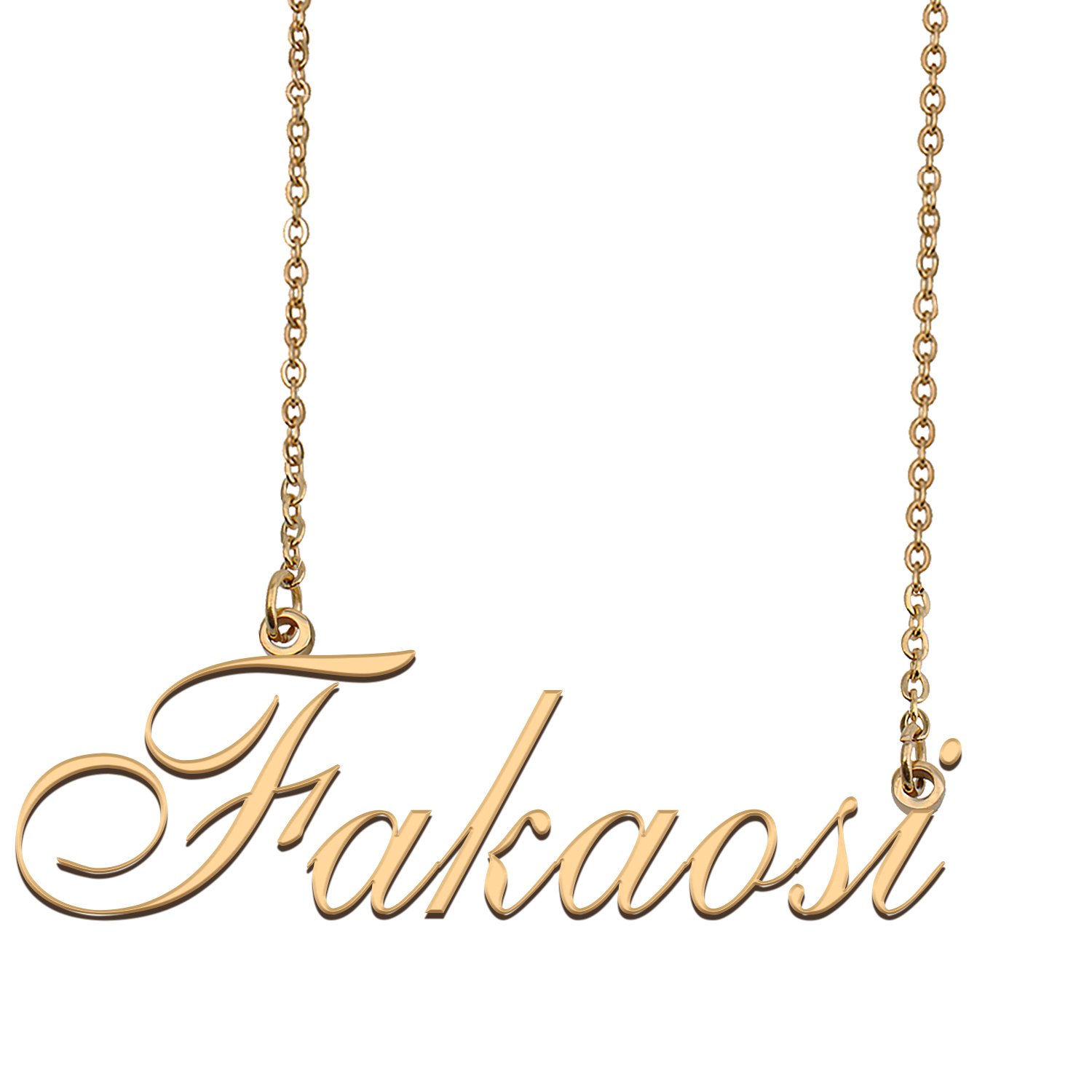 Customized Name Necklace 18K Gold Plated Jewelry Gift for Girlfriend for Her Kerria