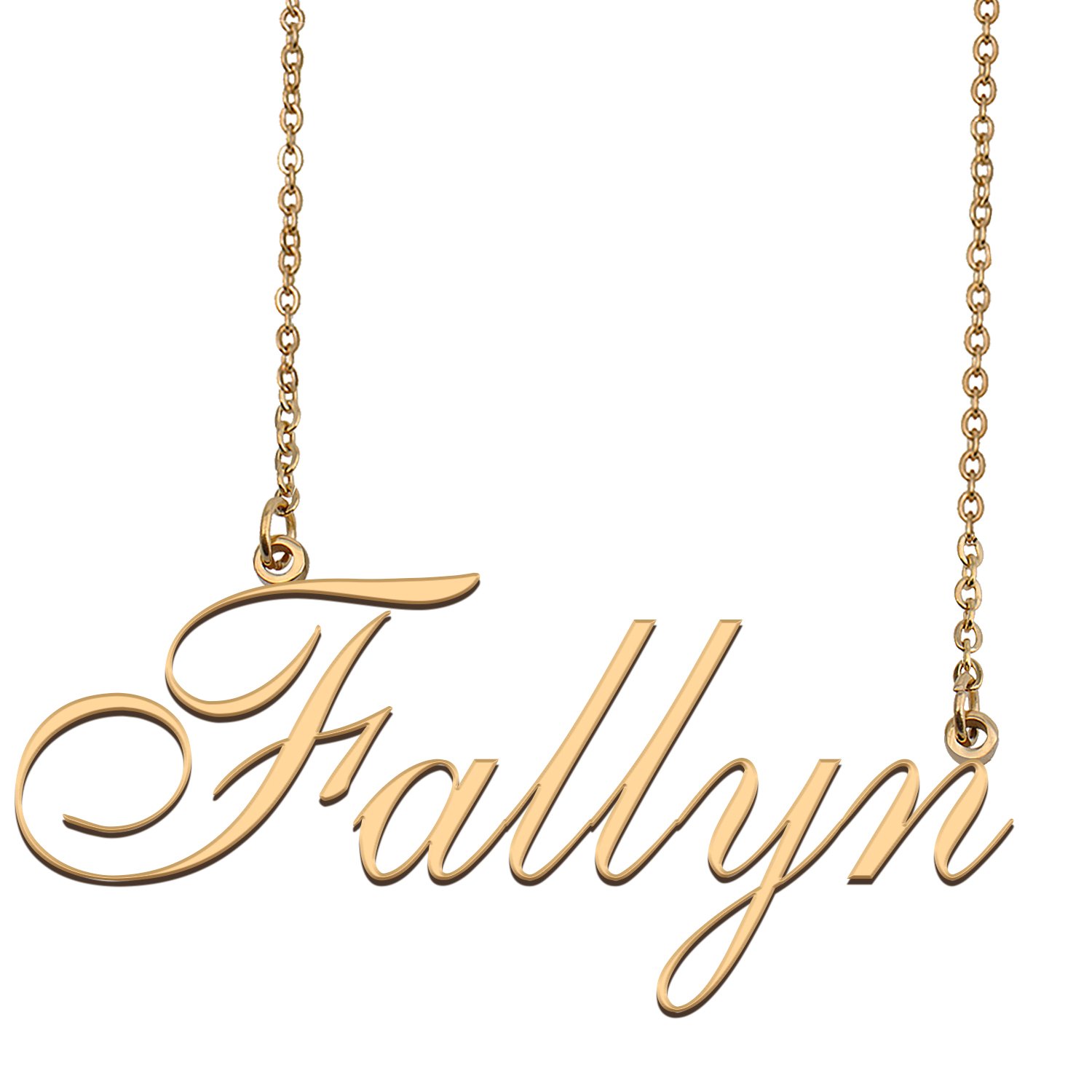 Customized Name Necklace 18K Gold Plated Jewelry Gift for Girlfriend for Her Kesa