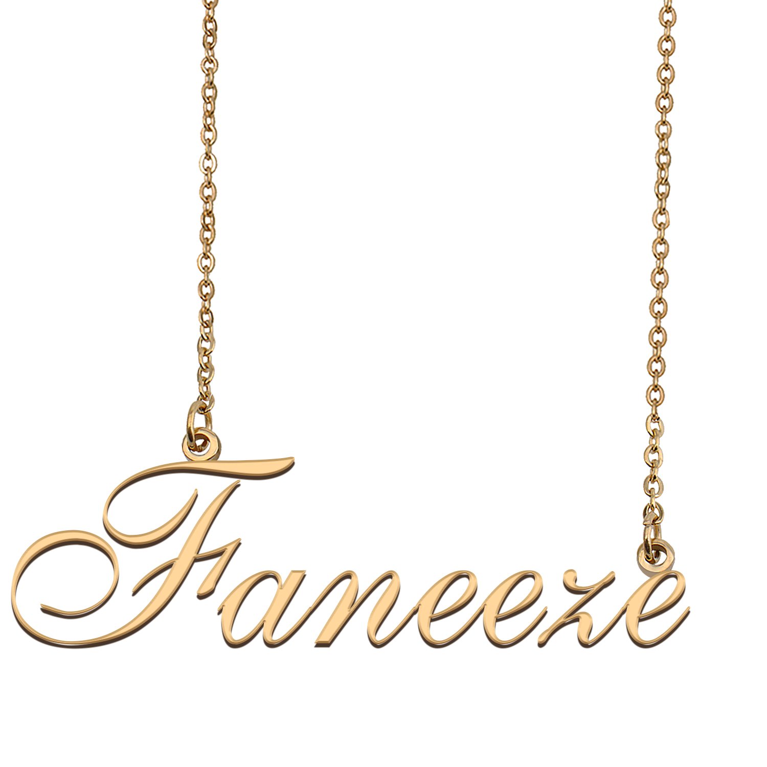 Customized Name Necklace 18K Gold Plated Jewelry Gift for Girlfriend for Her Kesean