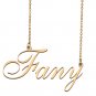 Customized Name Necklace 18K Gold Plated Jewelry Gift for Girlfriend for Her Keshawn