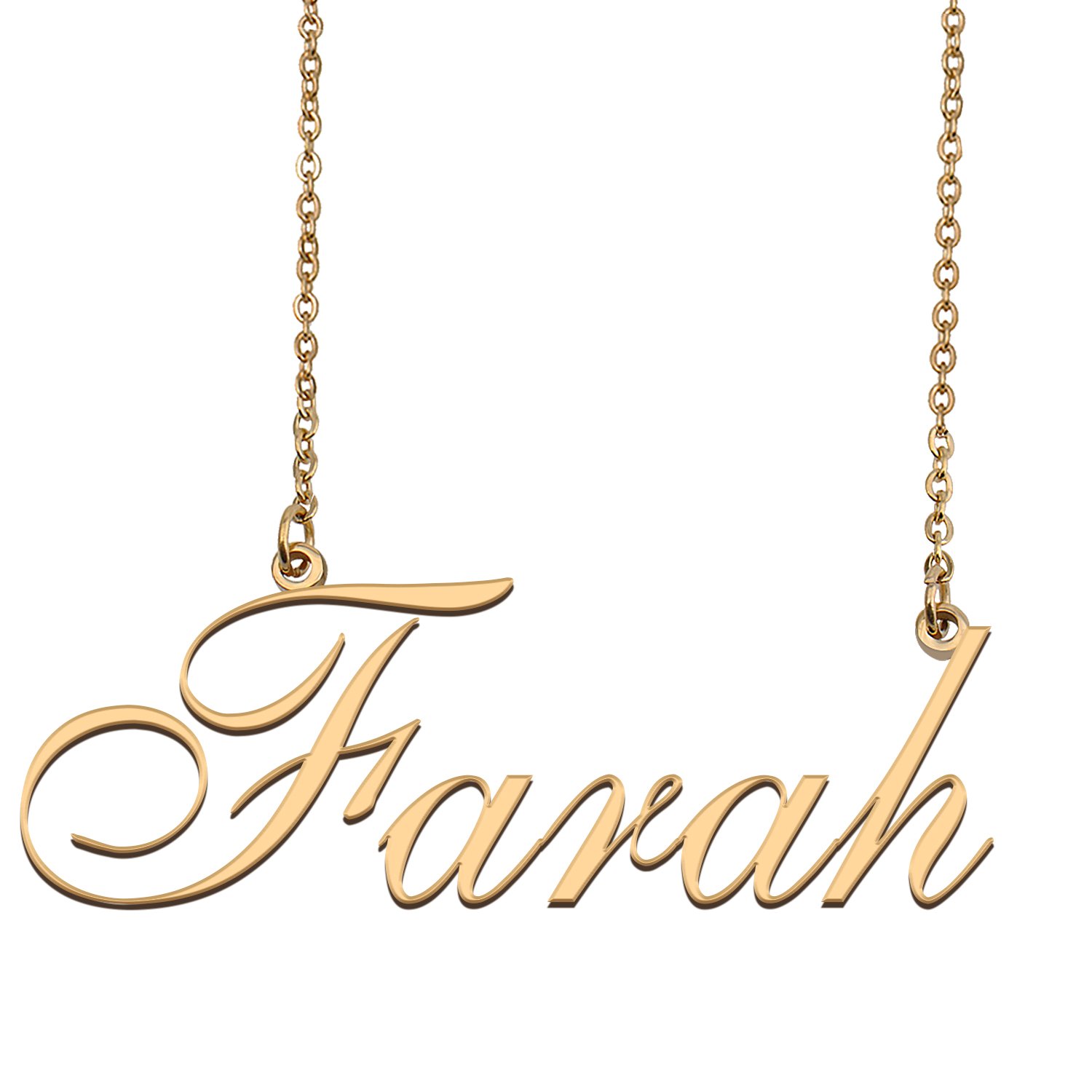 Customized Name Necklace 18K Gold Plated Jewelry Gift for Girlfriend for Her Keshawna