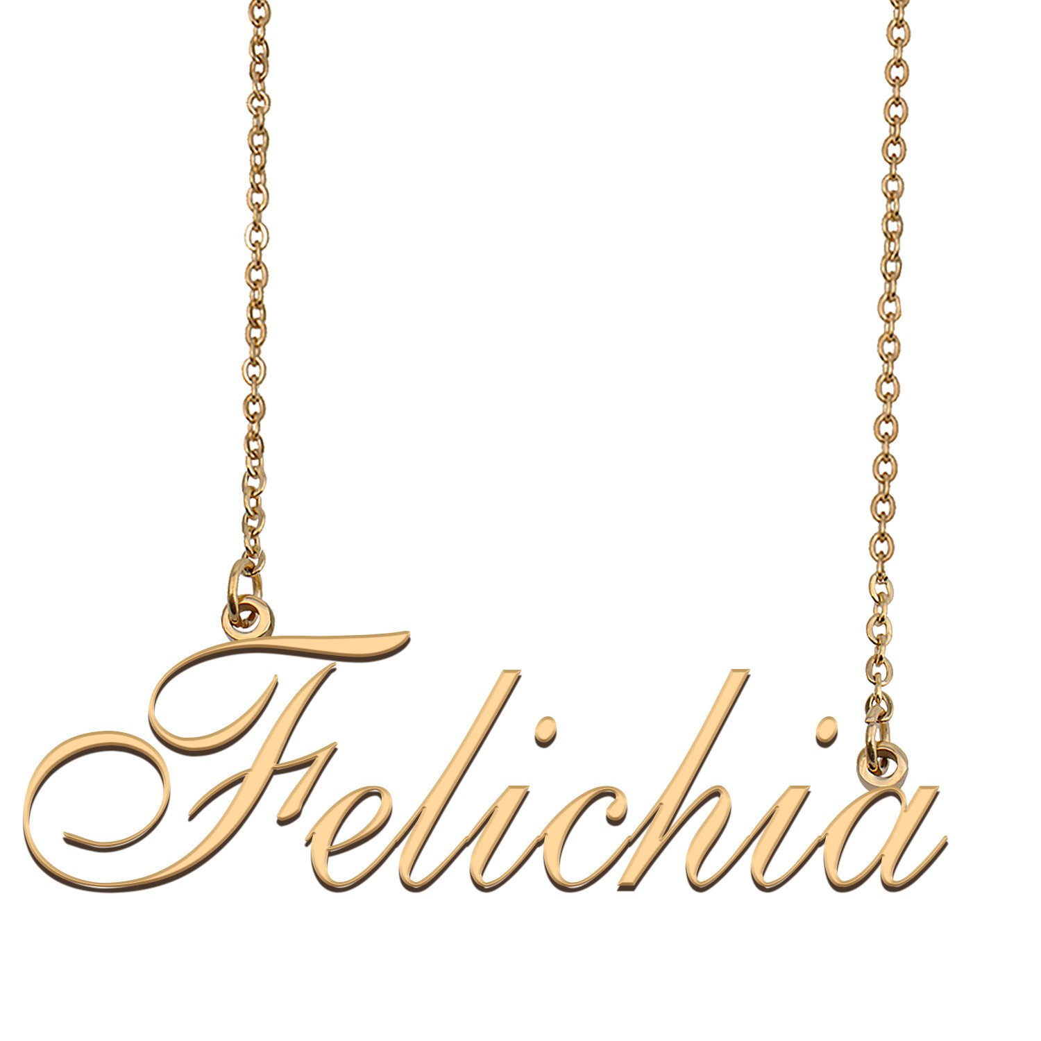 Personalized Stainless Steel Name Necklace Jewelry for Womens Keyshonda