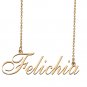 Personalized Stainless Steel Name Necklace Jewelry for Womens Keyshonda