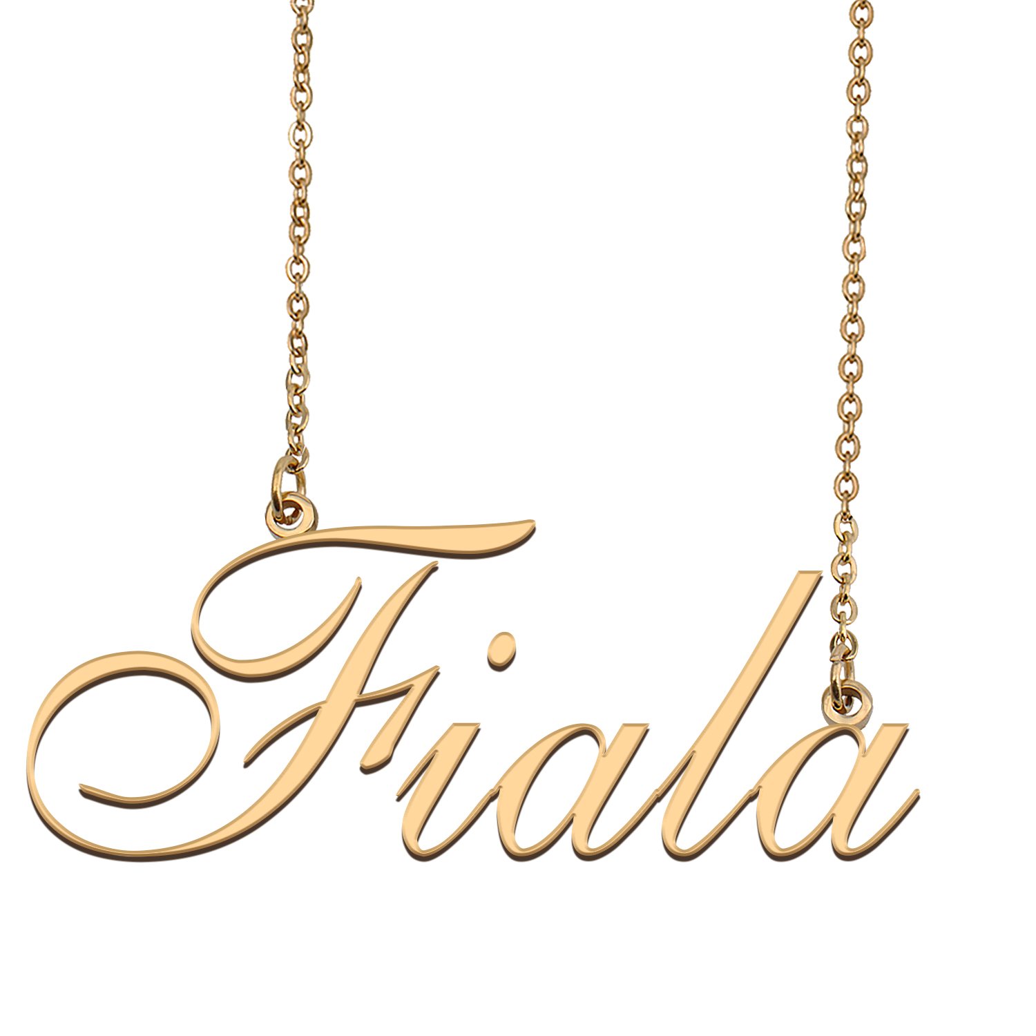 Personalized Stainless Steel Name Necklace Jewelry for Womens Khaliq