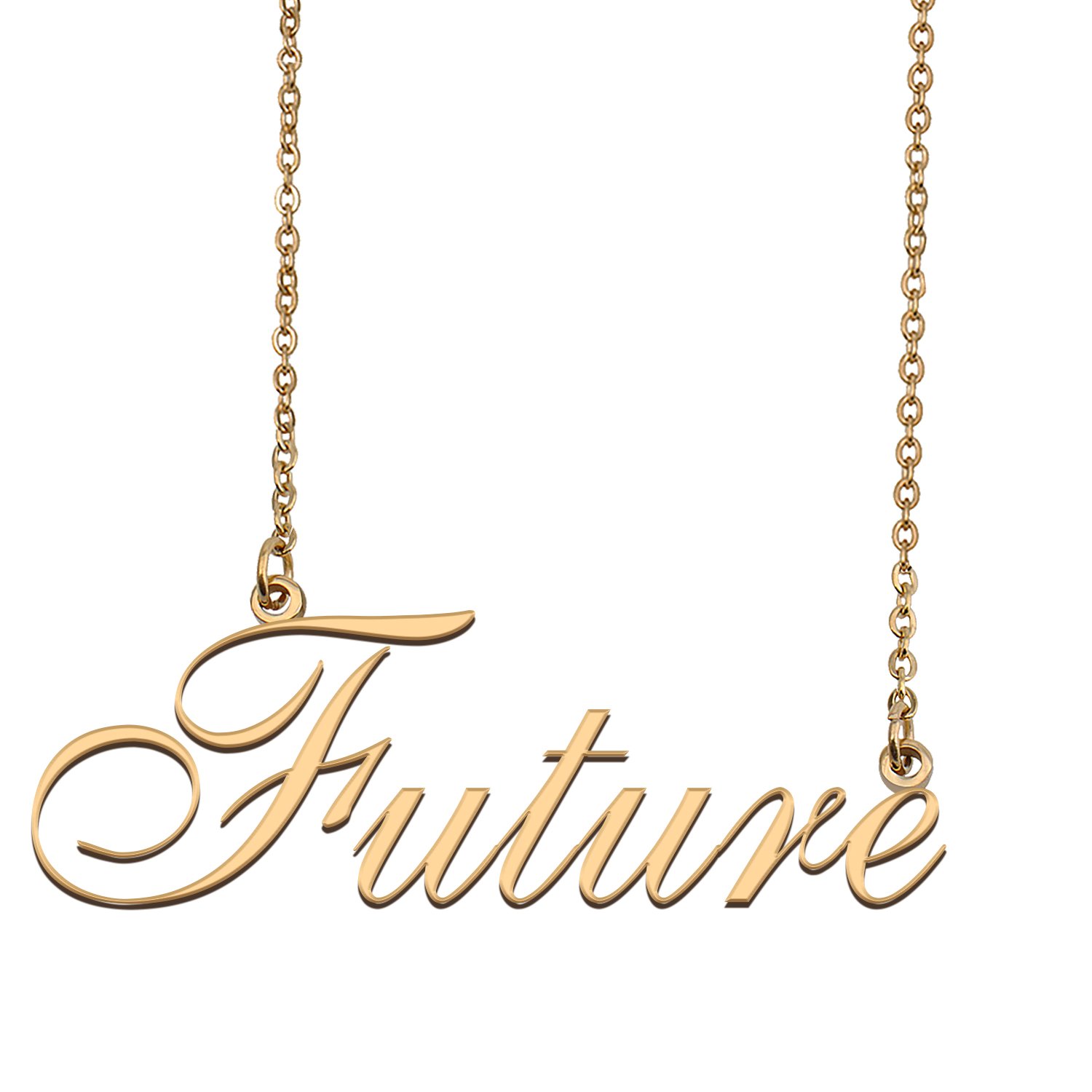 Personalized Stainless Steel Name Necklace Jewelry for Womens Kishuni