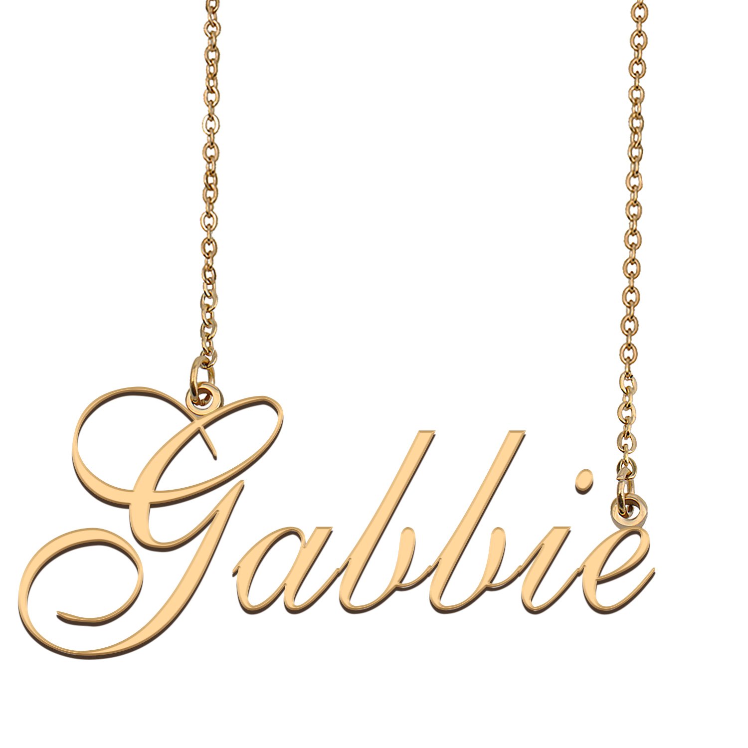 Personalized Stainless Steel Name Necklace Jewelry for Womens Kiss