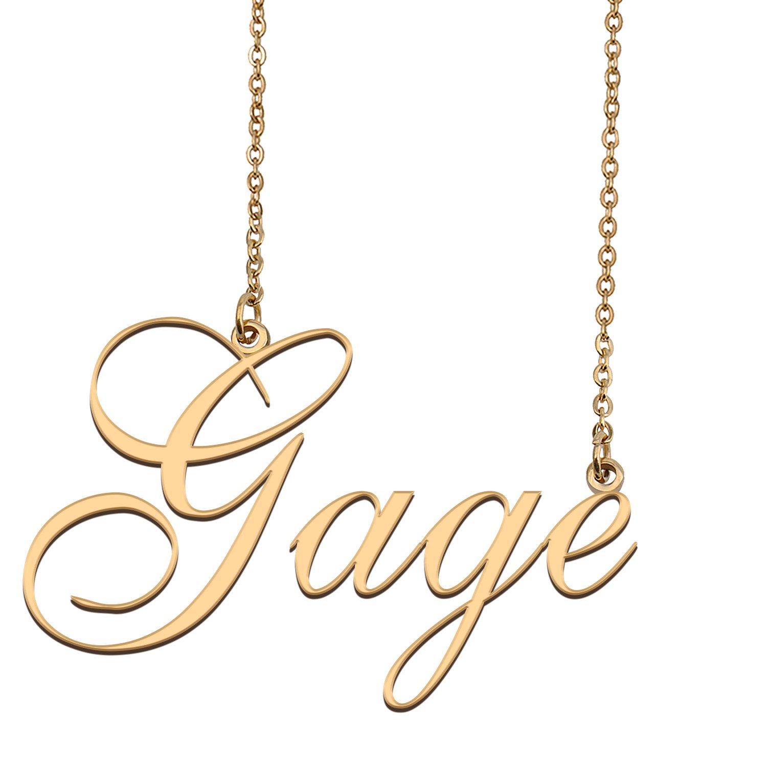 Personalized Stainless Steel Name Necklace Jewelry for Womens Kiyaaa