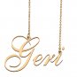 Personalized Stainless Steel Name Necklace Jewelry for Womens Krystal