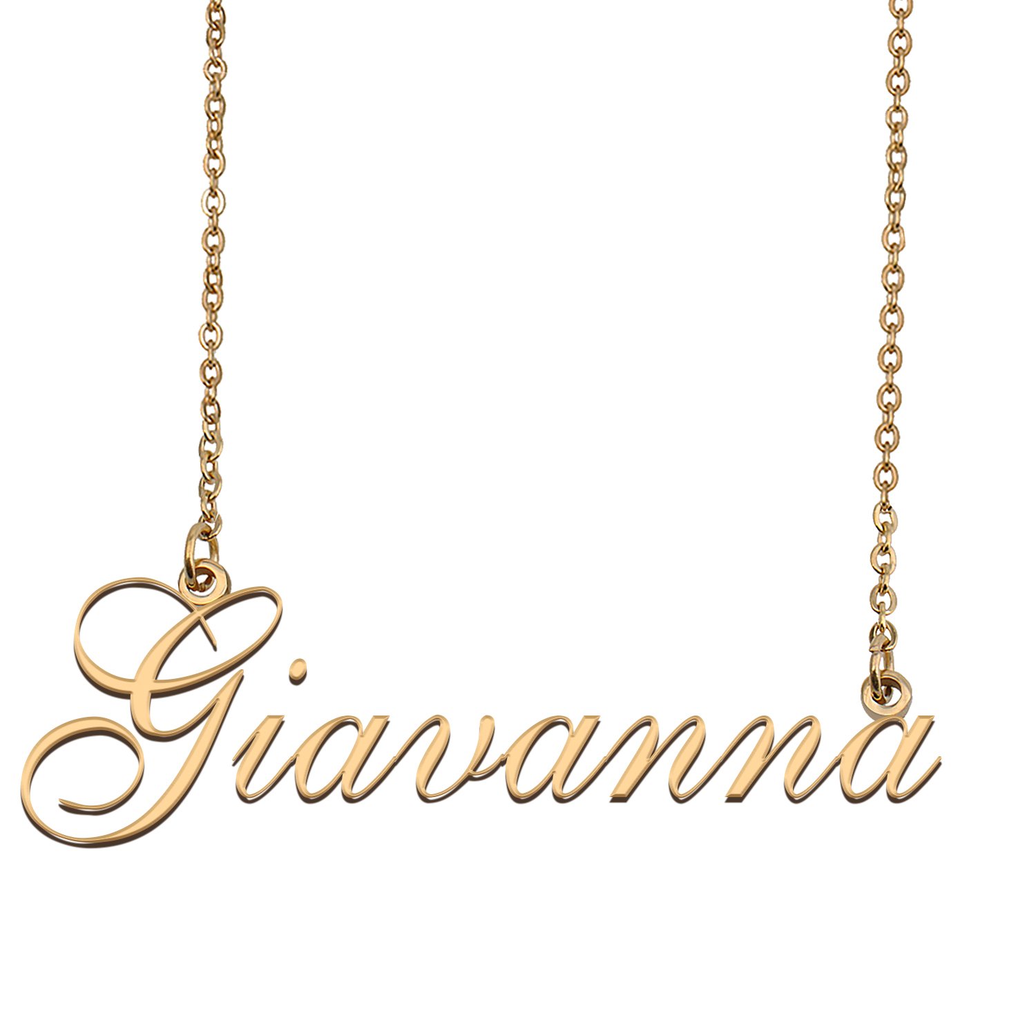 Personalized Stainless Steel Name Necklace Jewelry for Womens Kurtis