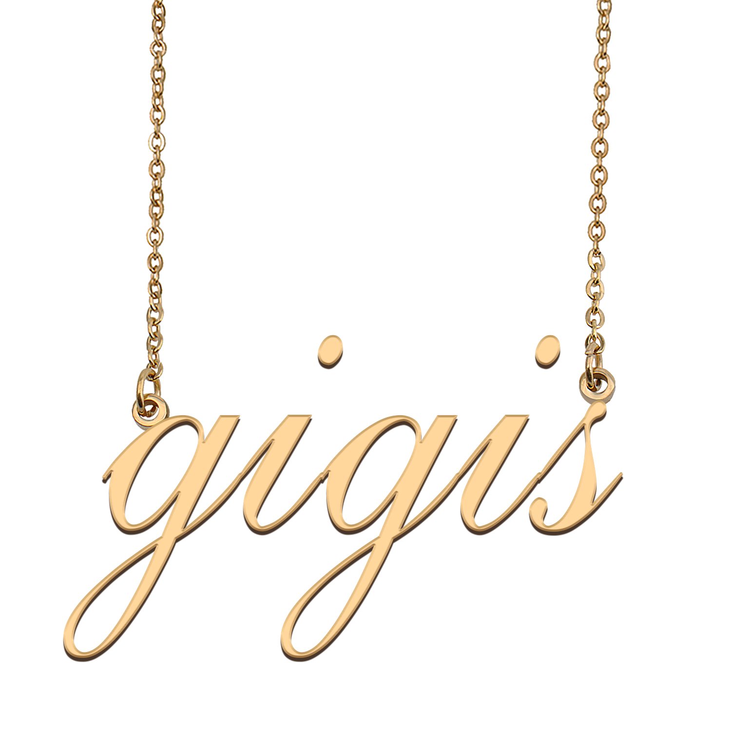Personalized Stainless Steel Name Necklace Jewelry for Womens Kutisha